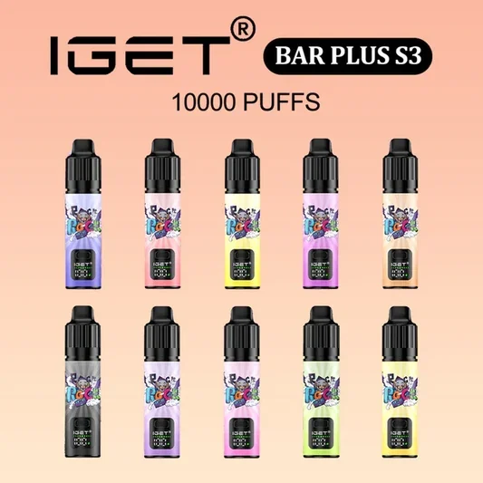 IGET Bar Plus S3 10,000 puff disposable vape flavour range