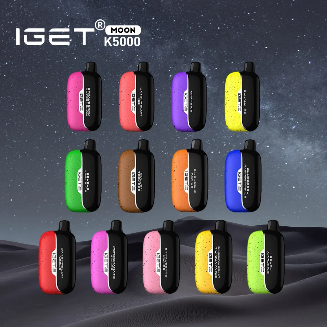 IGET Moon K5000 5,000 puff disposable vape flavour range