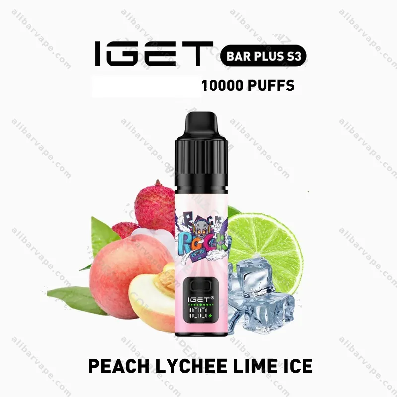 Peach Lychee Lime Ice IGET Bar Plus S3