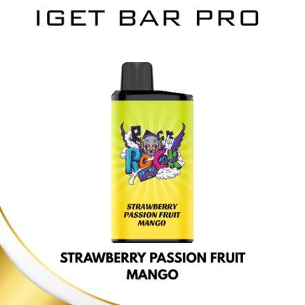 Strawberry Passion Fruit Mango IGET Bar Pro 10,000 vape